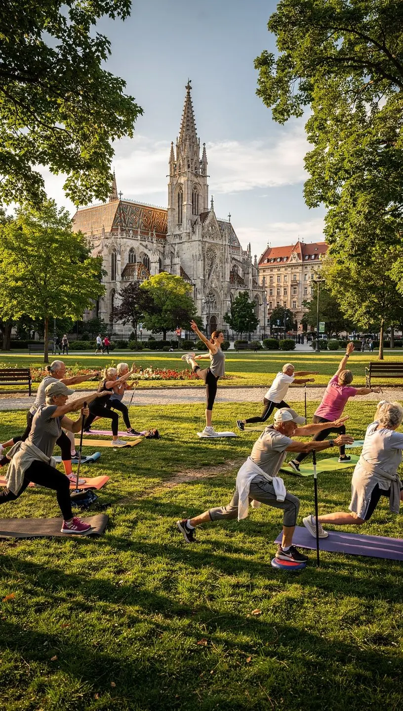 Idős férfi meditál a természetben, miközben a légzésére összpontosít.